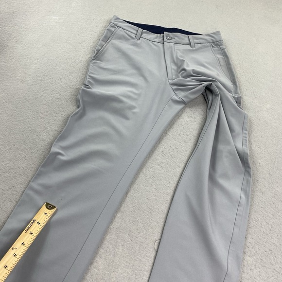 FJ Footjoy Pants Mens 30x32 Gray Chino Straight Leg Light Weight Flat Front - Picture 8 of 16